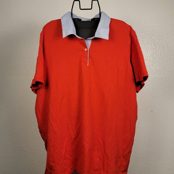 Lands' End Red and Blue Polo Shirt - Picture 1 of 6